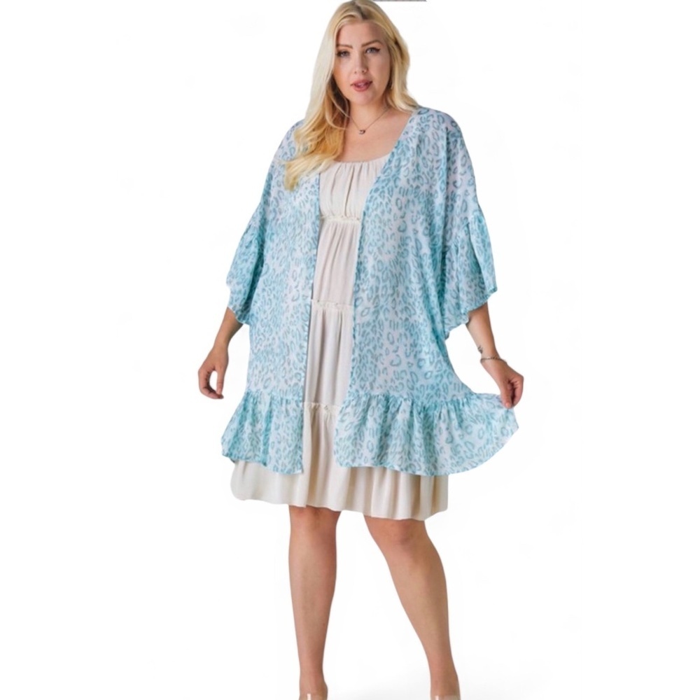 Davi & Dani Beige Ruffled Tiered Mini Dress - Picture 9 of 11